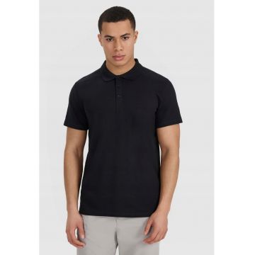 Tricou polo barbat  negru - bumbac - croiala regulata - negru