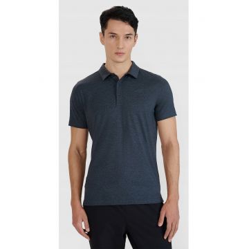 Tricou polo barbati  croiala obisnuita - uscare rapida -gri - material sintetic
