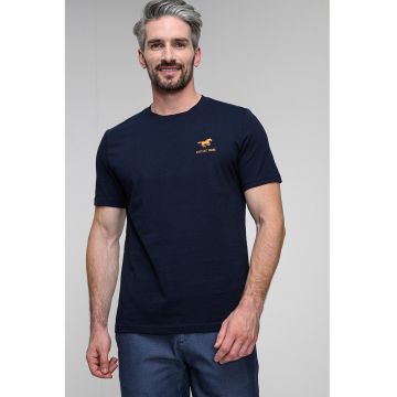 Tricou regular fit cu imprimeu logo discret Austin