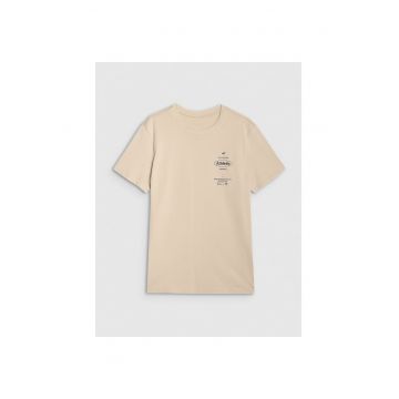 Tricou sport barbati  bej - 100% bumbac Tricou sport barbati  bej - 100% bumbac