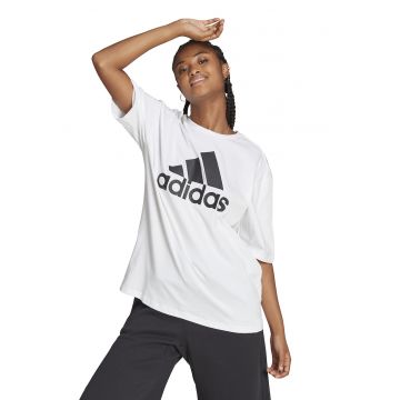 Tricou supradimensionat cu imprimeu logo Essentials Tricou supradimensionat cu imprimeu logo Essentials