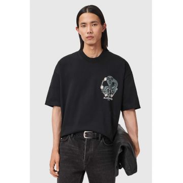 Tricou supradimensionat cu imprimeu pe spate SnakeBite