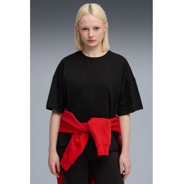 Tricou supradimensionat cu model uni Tricou supradimensionat cu model uni