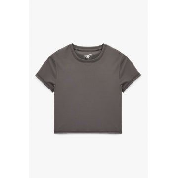 Tricou uni cu decolteu la baza gatului Tricou uni cu decolteu la baza gatului