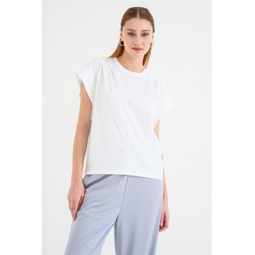Tricou uni de bumbac