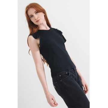 Tricou uni de bumbac