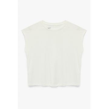 Tricou uni din amestec de modal Tricou uni din amestec de modal