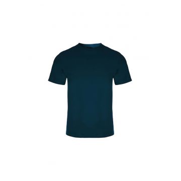 Tricou  XXXL - bumbac 100% - confortabil - albastru Tricou  XXXL - bumbac 100% - confortabil - albastru