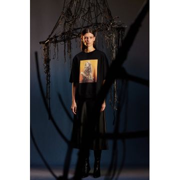 Medicine tricou din bumbac culoarea negru