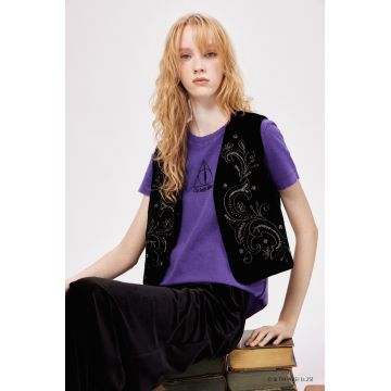 Medicine tricou din bumbac culoarea violet