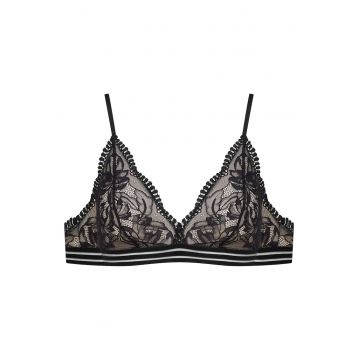 Sutien moale -  Dantela - Model Outline - Negru Sutien moale -  Dantela - Model Outline - Negru
