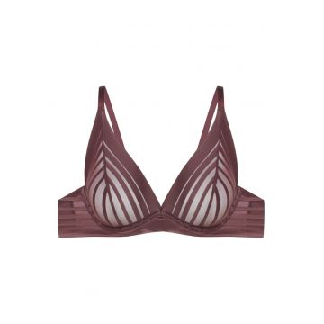 Sutien pentru dama  Iga - cu bretele subtiri - poliamida - maro Sutien pentru dama  Iga - cu bretele subtiri - poliamida - maro