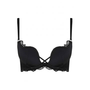 Sutien push-up Claudia  Sintetic - Negru Sutien push-up Claudia  Sintetic - Negru