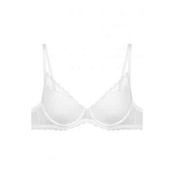 Sutien push-up Oprah -  Dantela/Bumbac - Alb Sutien push-up Oprah -  Dantela/Bumbac - Alb
