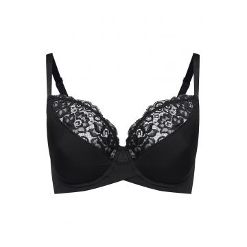 Sutien semicaptusit dama Allie -  Textil - Negru Sutien semicaptusit dama Allie -  Textil - Negru