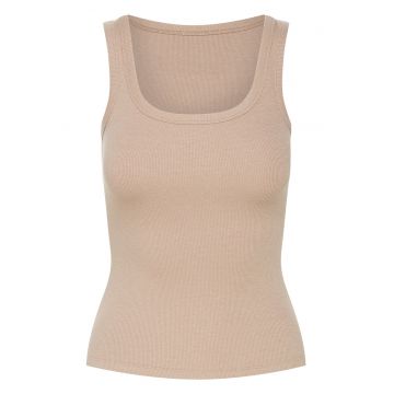 Top dama -  Bumbac/Viscoza - Bej Top dama -  Bumbac/Viscoza - Bej