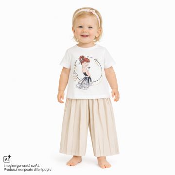 Tricou copii Chicco, Alb, 01233-70MC