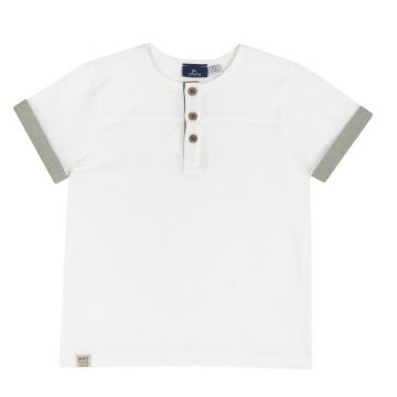 Tricou copii Chicco, alb, 11987-68MC