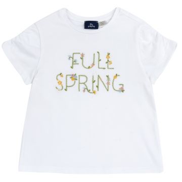 Tricou copii Chicco, Alb cu model, 01578-70MC