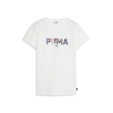 Tricou cu decolteu la baza gatului si logo