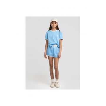 Tricou cu tesaturi contrastante Estera Tricou cu tesaturi contrastante Estera