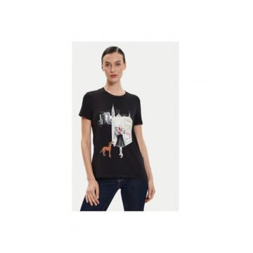 Tricou dama -  304218675 - Bumbac/Modal - Negru Tricou dama -  304218675 - Bumbac/Modal - Negru