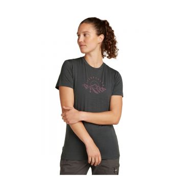 Tricou Femei Icebreaker Merino 150 Tech Lite Ss Tee Sunrise Sumit Obsidian Tricou Femei Icebreaker Merino 150 Tech Lite Ss Tee Sunrise Sumit Obsidian