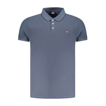 Tricou polo barbati cu logo brodat - regular fit - bleumarin Tricou polo barbati cu logo brodat - regular fit - bleumarin