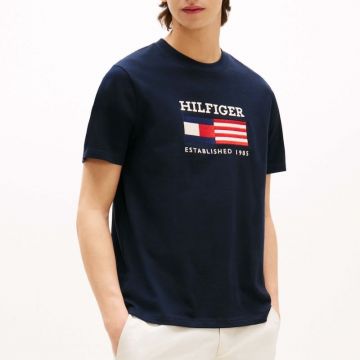 Tricou Tommy Hilfiger AMERICANA MONOTYPE FLAG BOX TEE