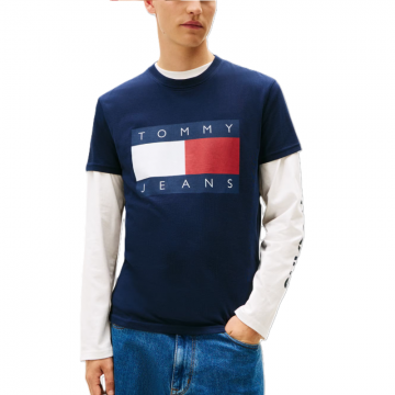 Tricou Tommy Hilfiger TJM REG BIG FLAG SS TEE EXT