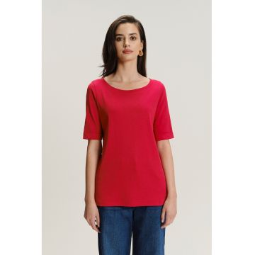 Tricou uni cu decolteu rotund Tricou uni cu decolteu rotund