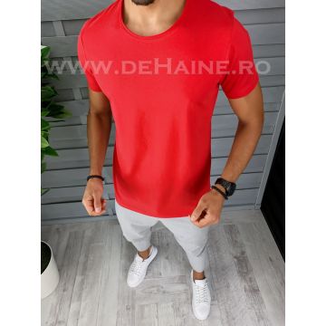 Tricou barbati rosu slim fit B1386 O1-3.2