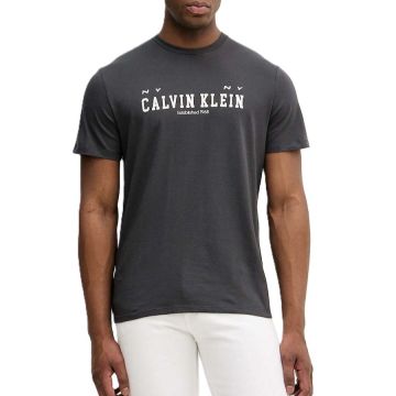 Tricou Calvin Klein SS 30S WHSL CALVIN COLL WORD GRA