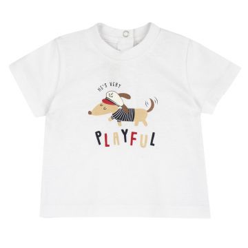 Tricou copii Chicco, Alb, 01928-70MFCO