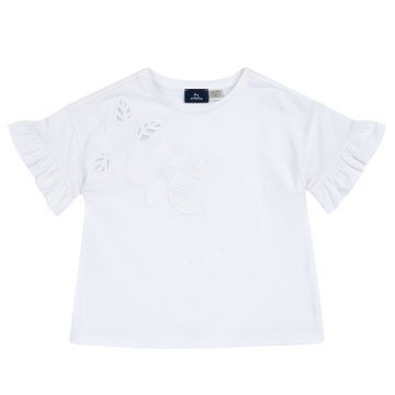 Tricou copii Chicco, Alb cu model, 01577-70MC