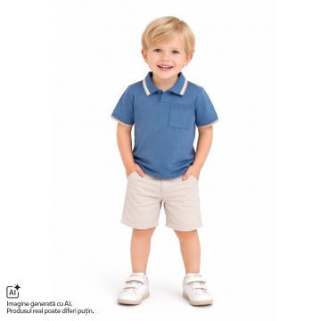 Tricou polo pentru copii Chicco, Turcoaz, 01362-70MC