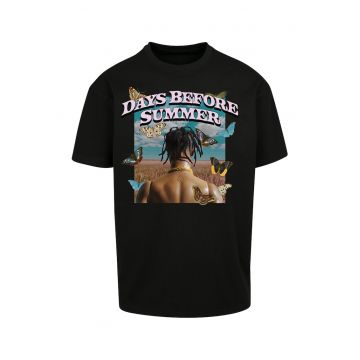 Tricou unisex supradimensionat cu imprimeu grafic si text