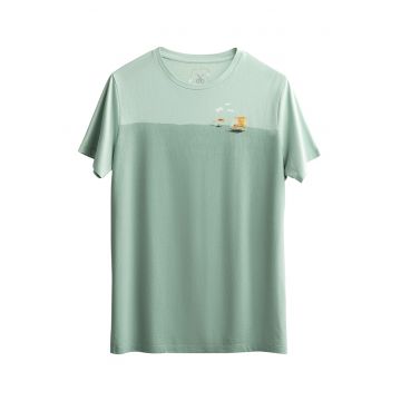 Tricou unisex cu doua nuante