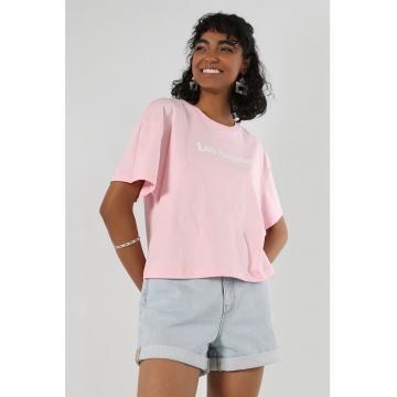 Tricou de bumbac cu imprimeu text