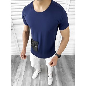 Tricou barbati bleumarin slim fit Vagabond B1949 N5-3.2
