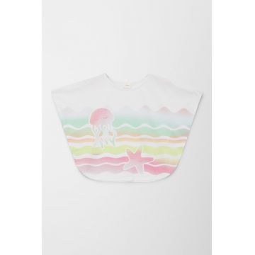Tricou din amestec debumbac cu model grafic