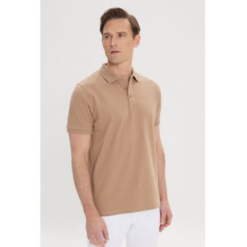 Tricou polo slim fit de bumbac