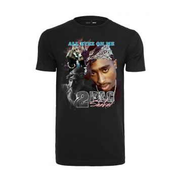 Tricou unisex cu decolteu la baza gatului si imprimeu