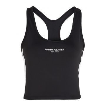 Top crop cu decupaj pe partea din spate pentru fitness