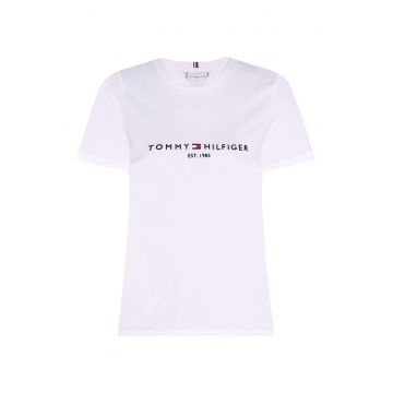 Tricou de bumbac organic cu logo brodat Heritage