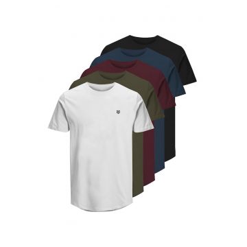 Set de tricouri regular-fit din bumbac organic - 5 piese