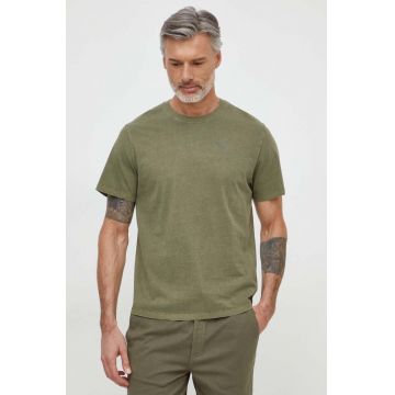 Pepe Jeans tricou din bumbac Jacko barbati, culoarea verde, neted, PM508664