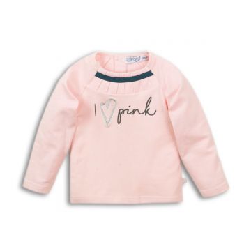 Tricou cu maneca lunga I love Pink Dirkje