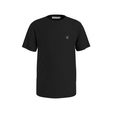 Tricou cu decolteu la baza gatului si monograma